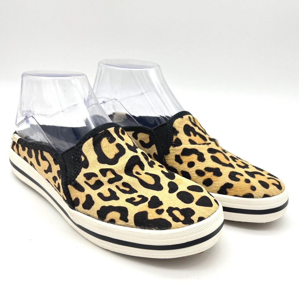 Keds for Kate Spade‎ Double Deck Mule Leopard Print Sneakers - Size 6